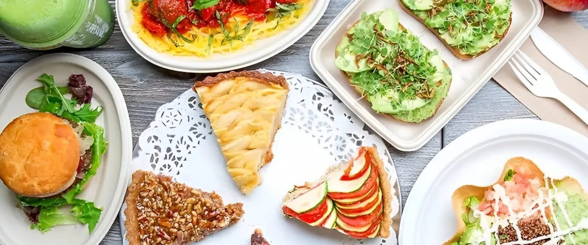 Variety of savory and sweet foods