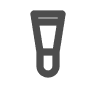 Simple gray zipper illustration
