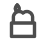 Security lock graphic illustration