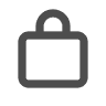 Simple padlock symbol illustration