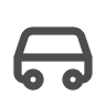 Car icon on black background