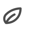 Minimalistic leaf symbol illustration